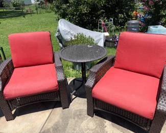 Woven outdoor furniture