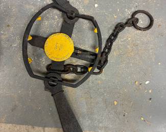 Authentic antique bear trap