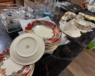 Pottery barn dishes and Lenox fine China