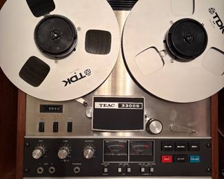 TEAC A-3300S) is a classic, semi-professional, 1/4-inch reel-to-reel tape recorder produced in Japan during the 1970s