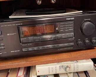 The Onkyo TX-SV535 is a vintage 5.1-channel AV surround sound receiver from the 1990s