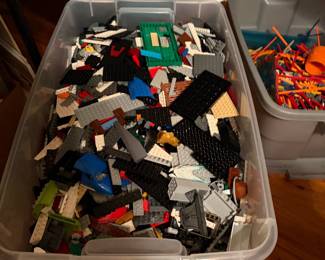 Large tote filled with Legos!