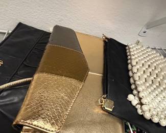 Handbags beaded and leather