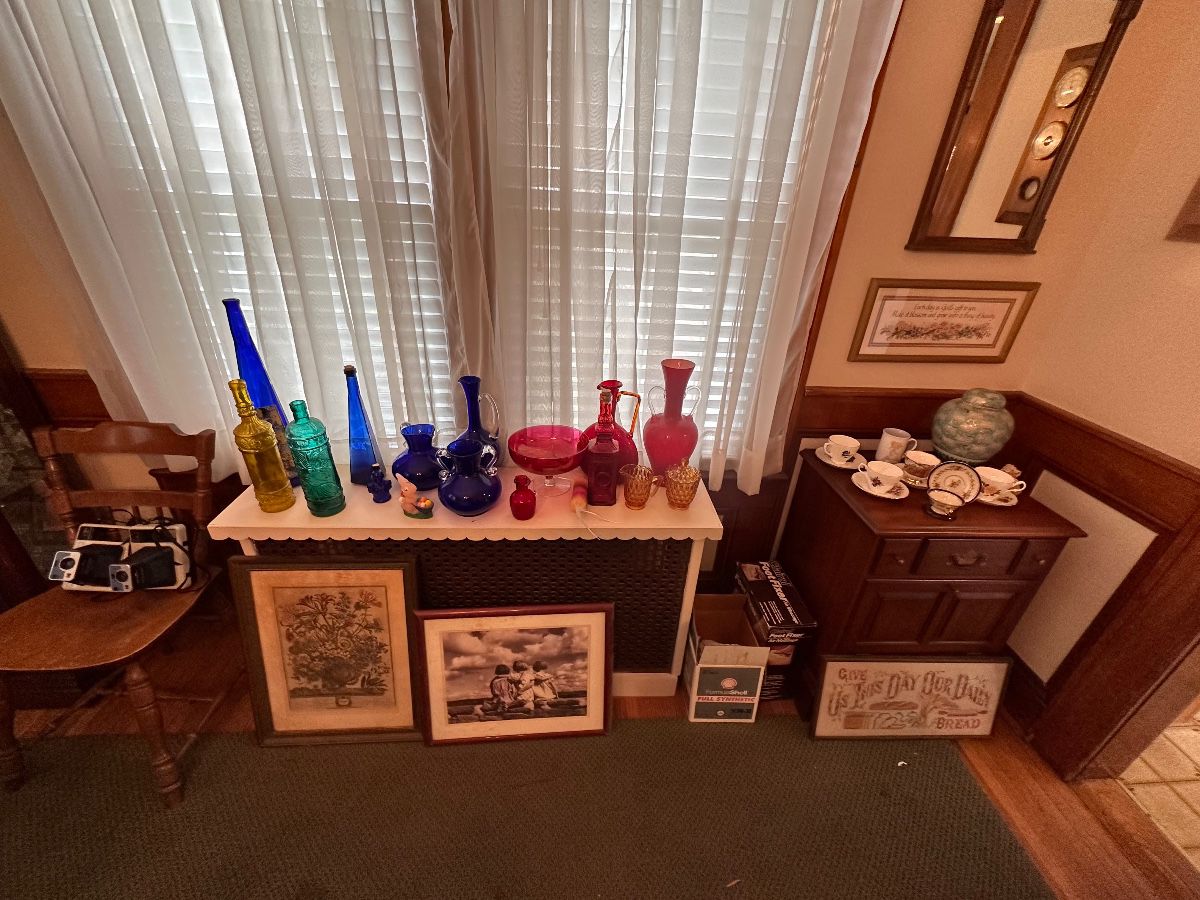 Colorful glass and art
