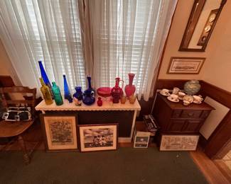 Colorful glass and art