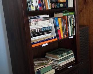 Book shelf and books