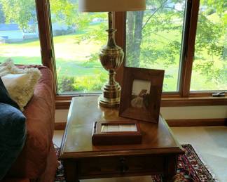 The second of two mid-century end tables by Drexel
