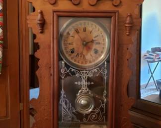 Antique 'gingerbread' clock