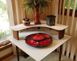 Mid-century corner table