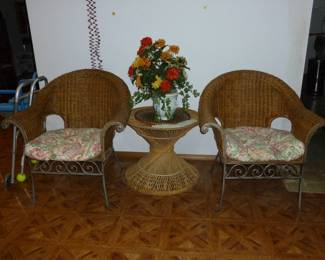 Awesome Wicker & Wrought Iron