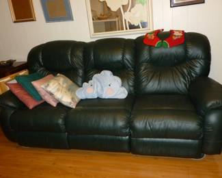 Nice Leather Reclining Sofa