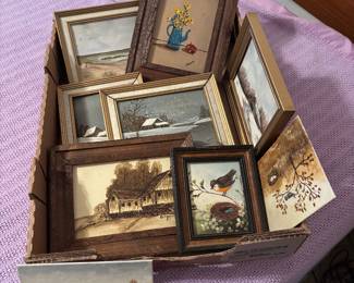 Very cute original paintings Vintage by the homeowner