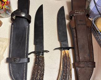 Jerry Rados Stag knives