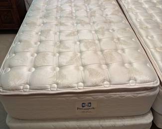 Spotless clean twin size beds with frames