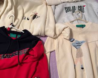 Over 50 pieces of vintage ladies golf tops. All are very gently used.