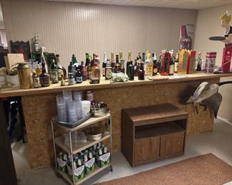 barware and collector bottles