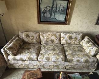 vintage mcm flair sofa