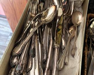 silver plate flatware