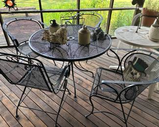 vintage wrought iron patio set
