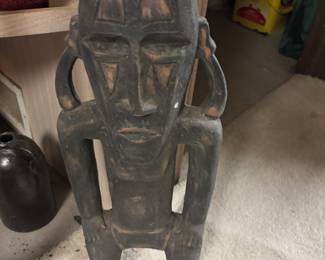 Chalkware Tiki Man vintage