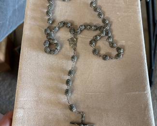 Sterling silver rosary