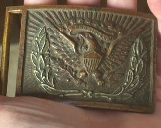 brass military belt buckle civil war?