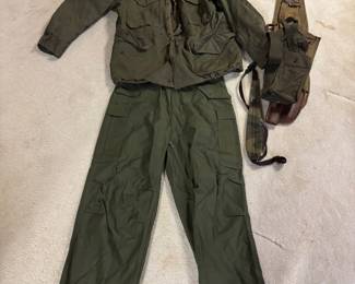 korean war army winter coat and pants 