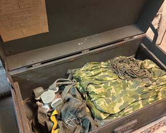 paratrooper Army gear Korean War Airborne unit.