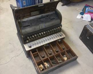 antique national cash register 359