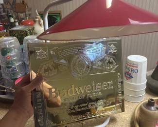 budweiser advertising bar light