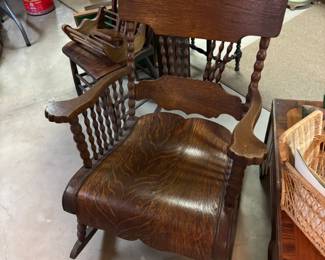antique oak rocker
