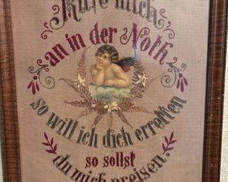 Antique needlepoint German