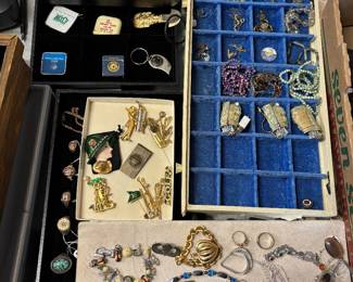 Jewelry, costume, sterling and fine.