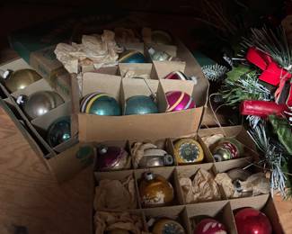 Vintage shiny bright ornaments