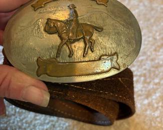 Vintage German silver belt