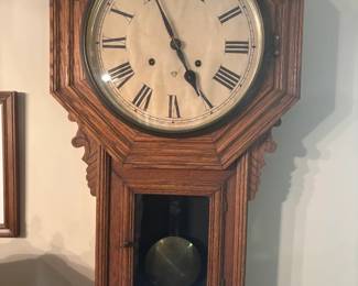 antique wall clock Ansonia