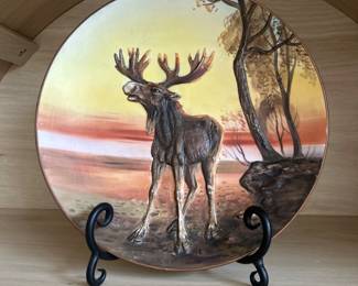 Old Nippon Deer Elk Hand Painted