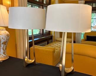 Baker “ Iron Eye” table lamps