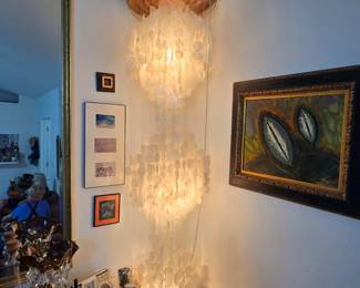 Capiz Shell Waterfall Chandelier