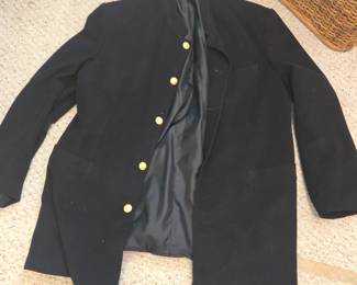 Vintage West Point Cadet Black Dress Coat