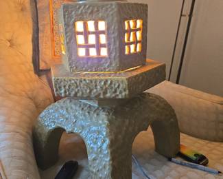 Vintage Japanese Garden Lantern Lamp