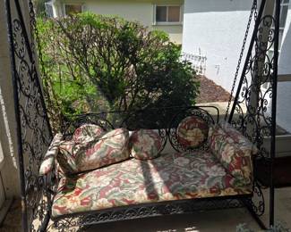 Wrought Iron Porch Swing