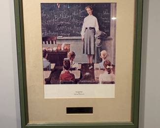 Norman Rockwell Happy Birthday, Miss Jones Print
