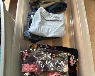 Assorted Womens Clothing Lot Jeans, Leggings, and Patterned Items