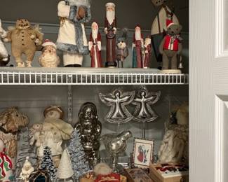 Assorted Christmas Decorations Collection including Department and Lemax Villages third image