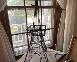 Wire Eiffel Tower Jewelry Holder