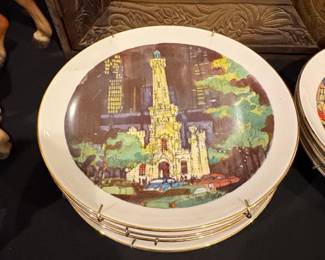 Decorative Collector Plates featuring Cityscapes and Landmarks second image
