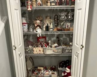 Assorted Christmas Decorations Collection including Department and Lemax Villages