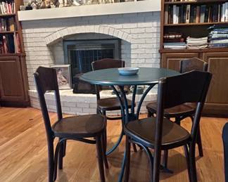 Thonet Style Bentwood Cafe Table and Chairs Set