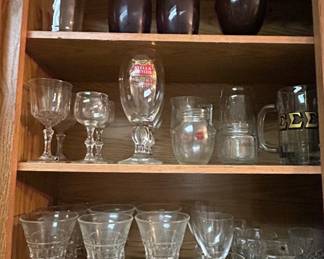 Assorted Vintage Stemware and Glassware Collection